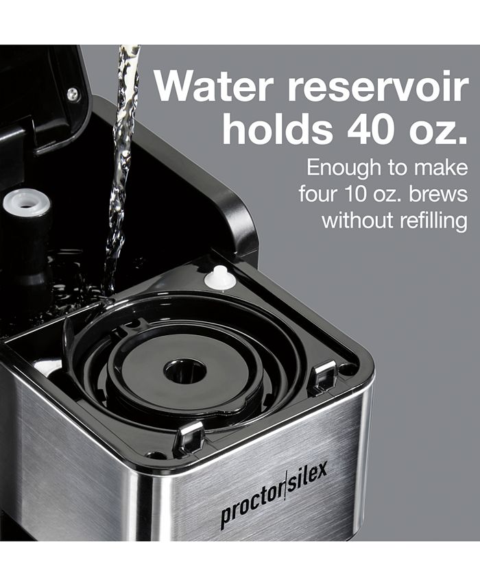 Proctor Silex SingleServe Coffee Maker with 40oz. Reservoir Macy's