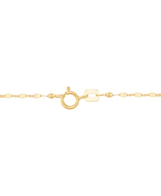 Heart Station 18 Collar Necklace in 14k Gold