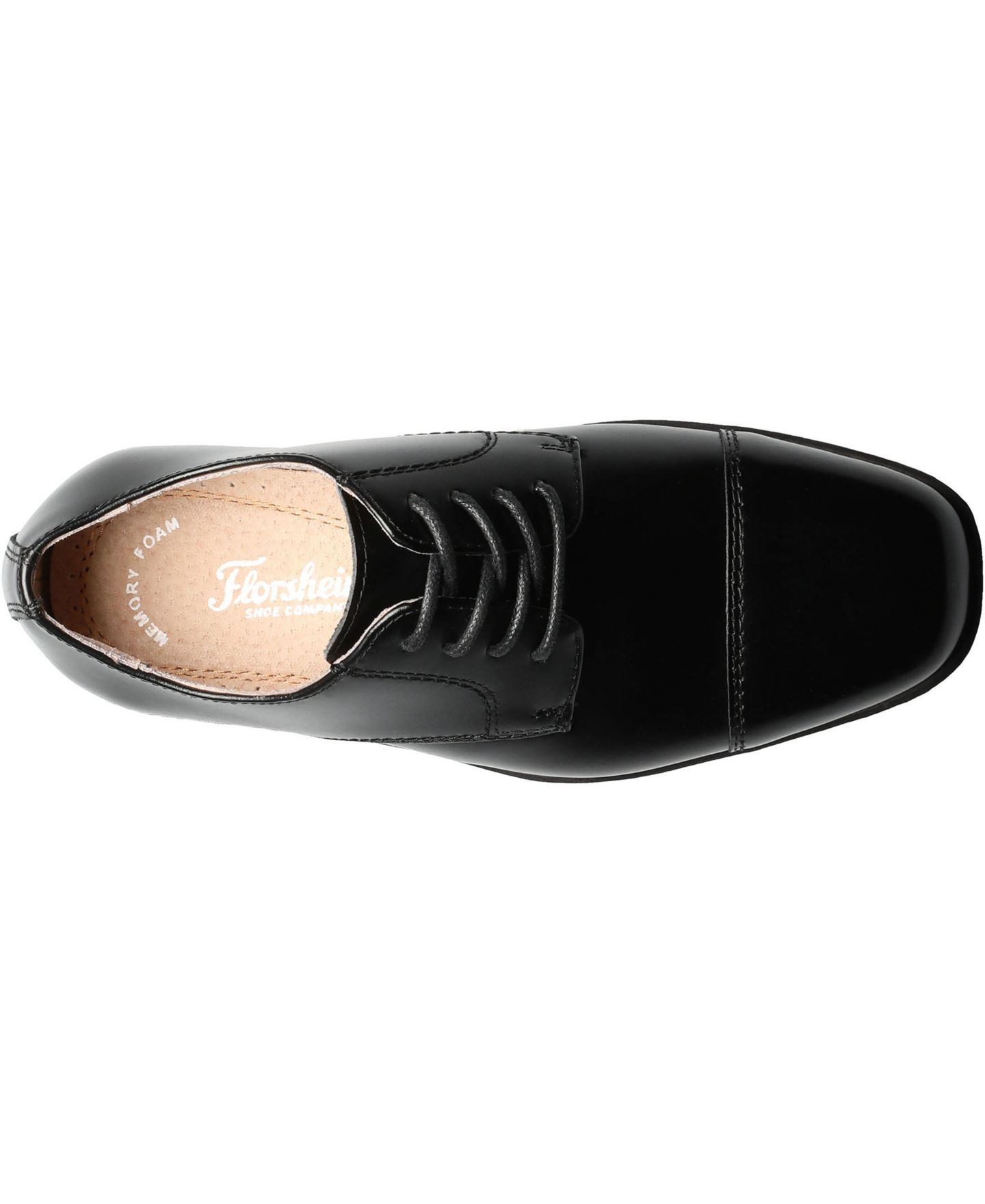 Обувь Florsheim Reveal Cap Toe Jr. Oxford Shoes для мальчиков, цвет: Чёрный — фото 5