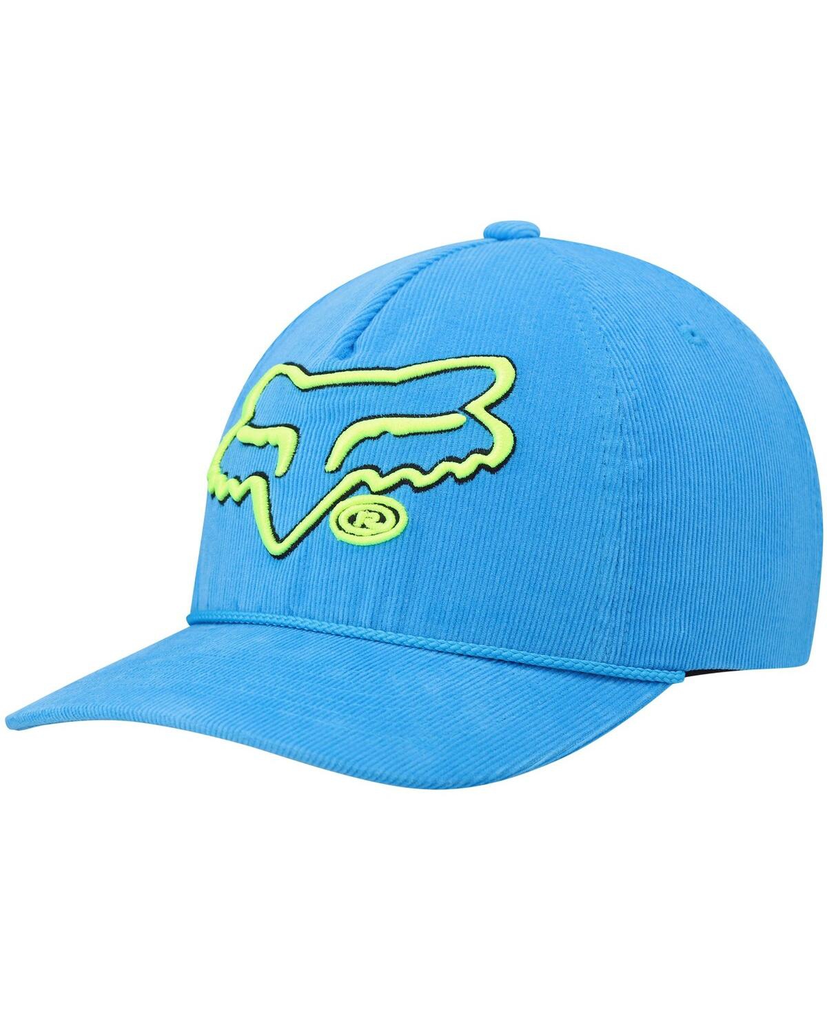 Men's Blue Fox Racing Brushed Snapback Hat - Blue