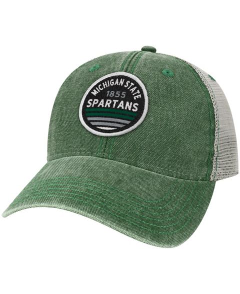 Мужская кепка Legacy Athletic Green Michigan State Spartans Sunset Dashboard Trucker Snapback Hat