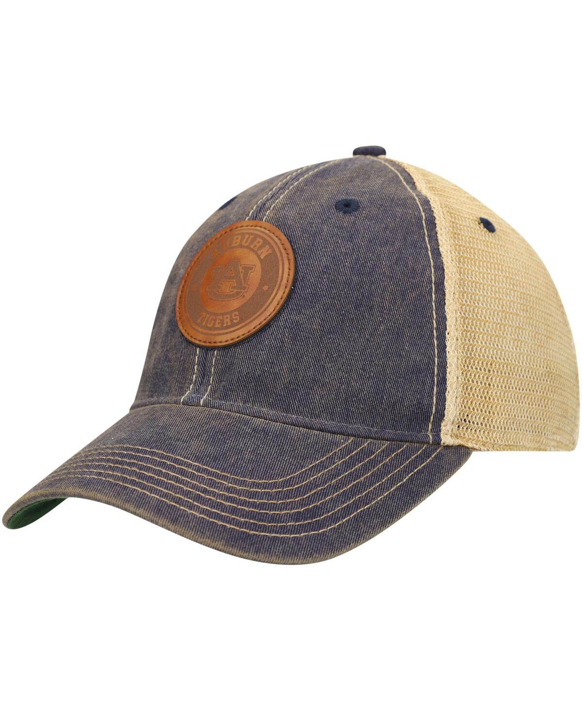 LEGACY ATHLETIC MEN'S NAVY AUBURN TIGERS TARGET OLD FAVORITE TRUCKER SNAPBACK HAT 