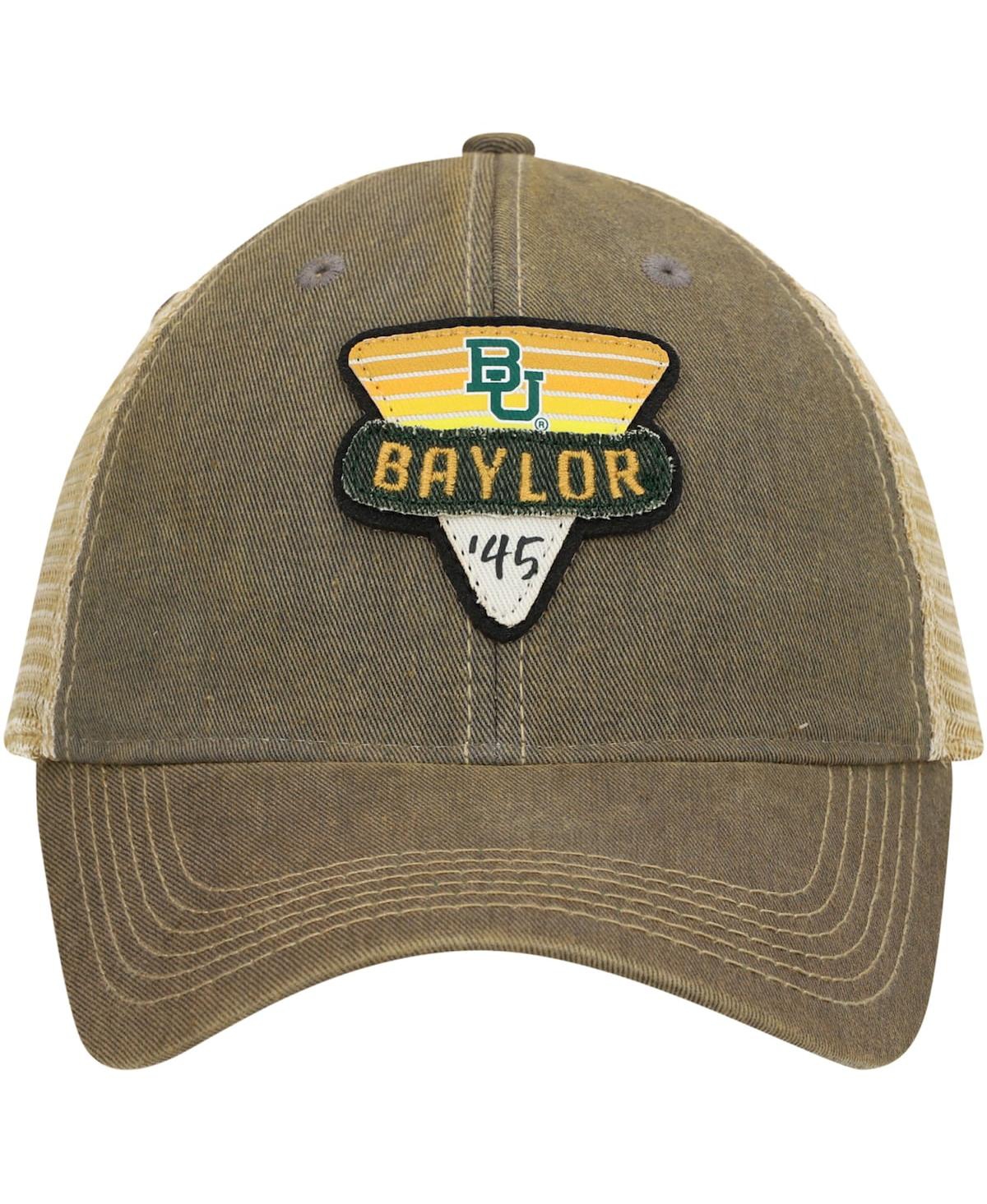 LEGACY ATHLETIC MEN'S GRAY BAYLOR BEARS LEGACY POINT OLD FAVORITE TRUCKER SNAPBACK HAT 
