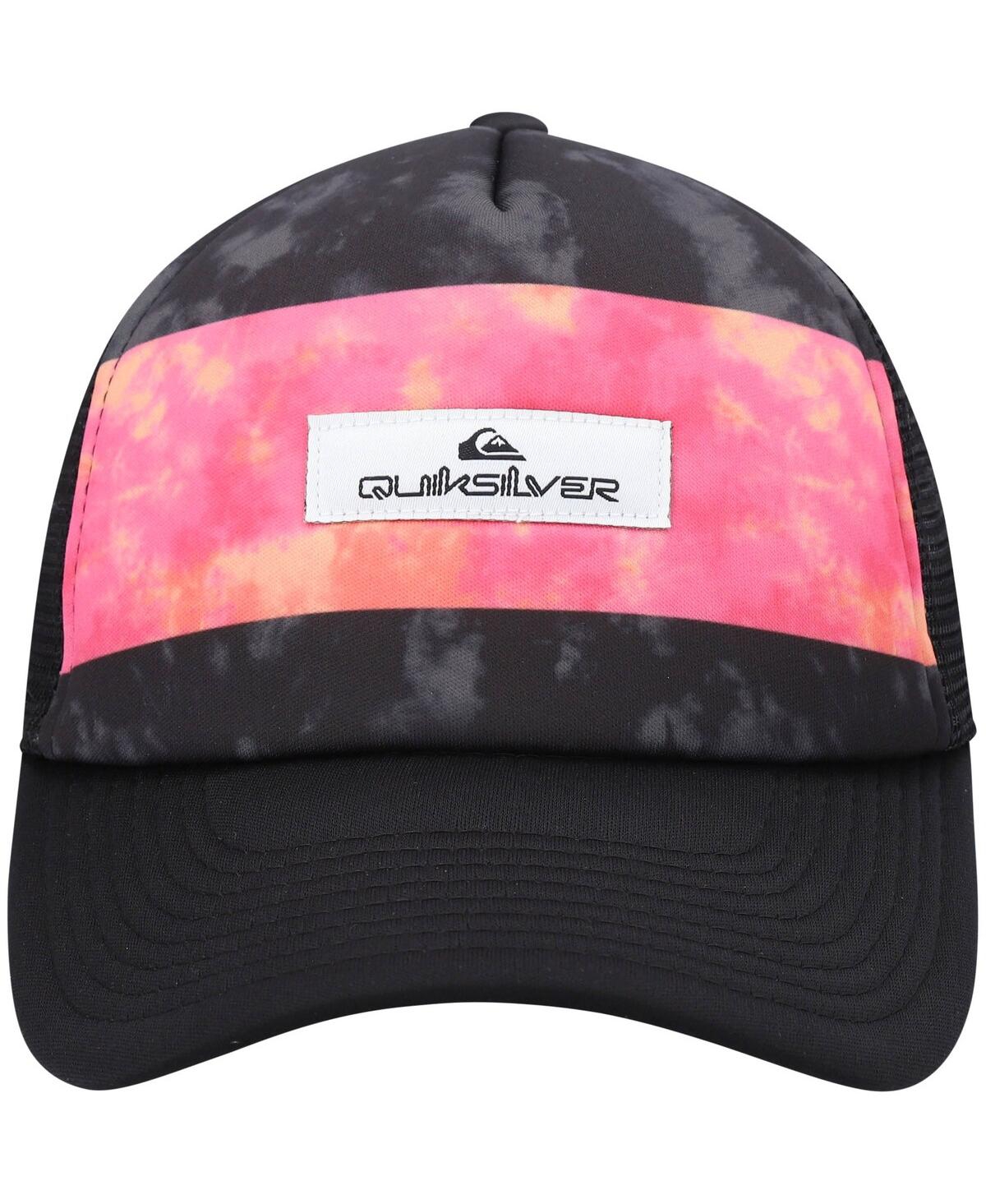 Big Boys Quiksilver Black Pidgeon Chicken Trucker Snapback Hat - Black