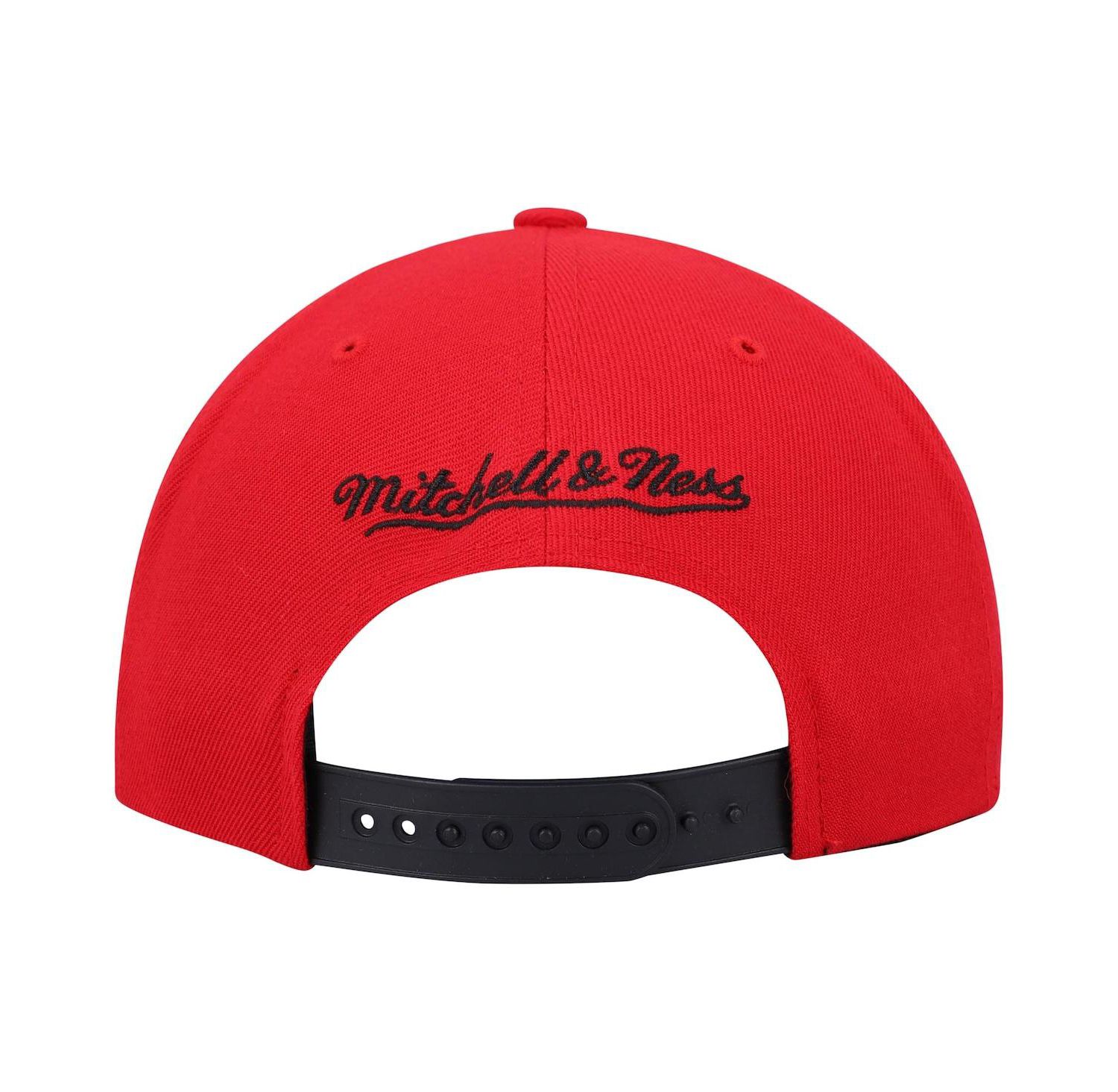 Men's Mitchell & Ness Black, Red Chicago Bulls Day One Snapback Hat