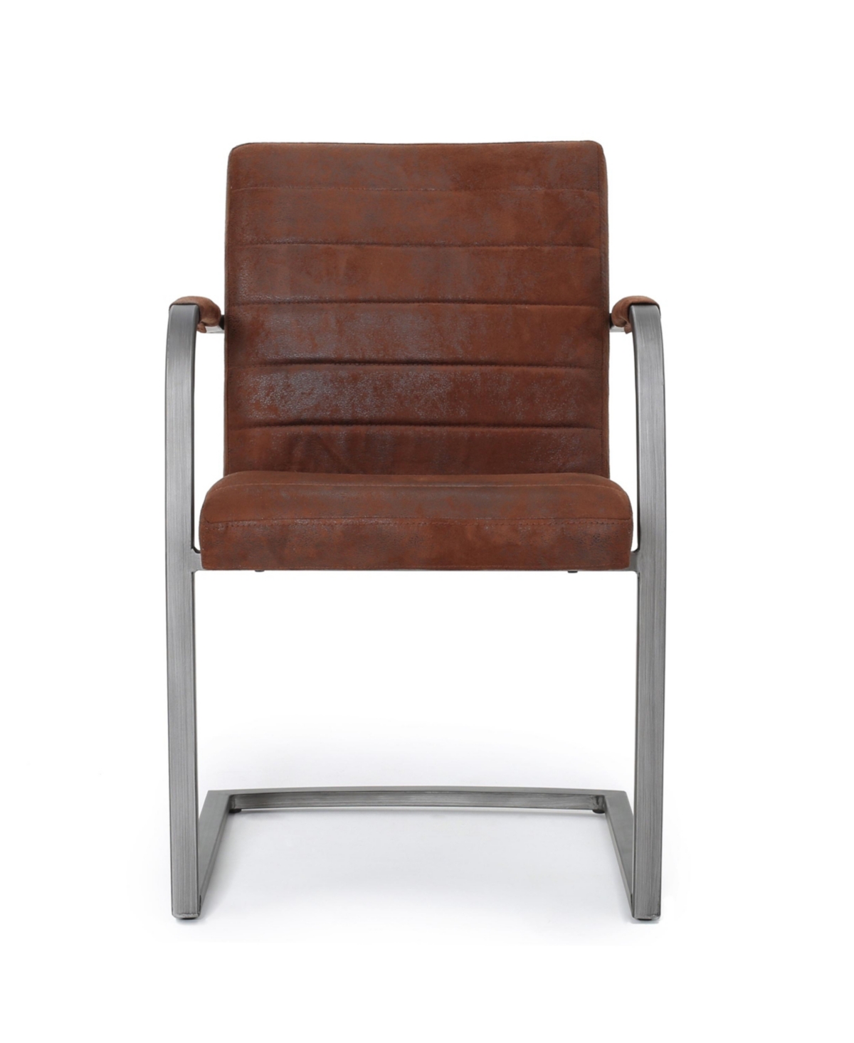 Noble House Alta Modern Arm Chair Set, 2 Piece In Brown