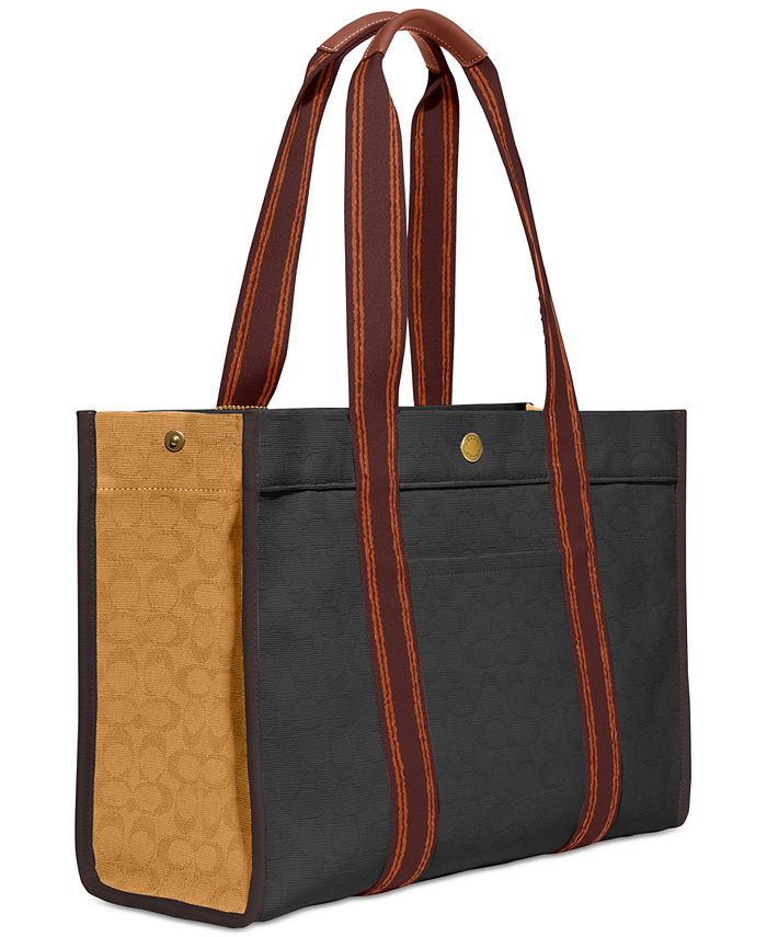 COACH Signature Canvas Spin Tote 42 & Reviews Handbags & Accessories
