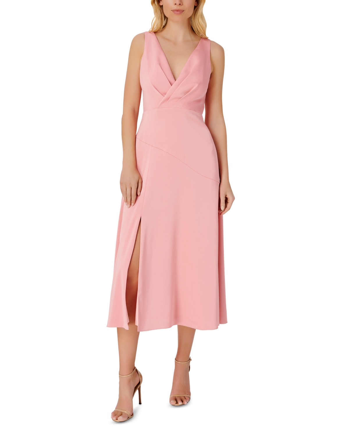 Aidan by Aidan Mattox Women's Satin Midi Dress