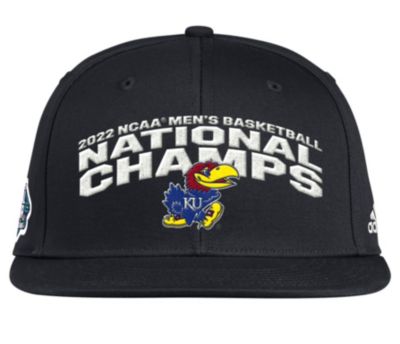 Fanatics - Black Kansas Jayhawks 2022 NCAA Men's Basketball Tournament March Madness National Champions Locker Room Adjustable Hat