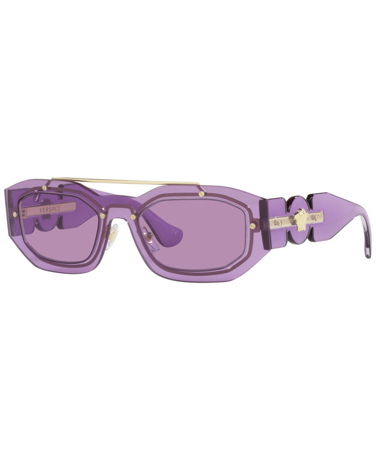 Versace Biggie Unisex Sunglasses, Ve2235 In Violet