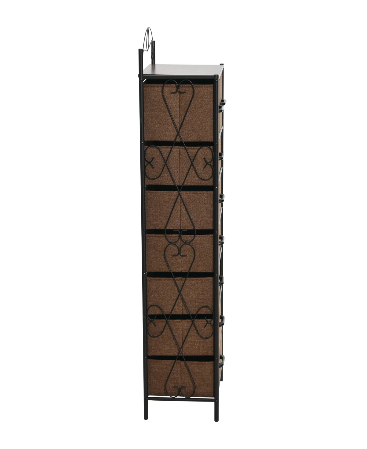 Shop Household Essentials Storage Tower, 8 Drawer In Brown