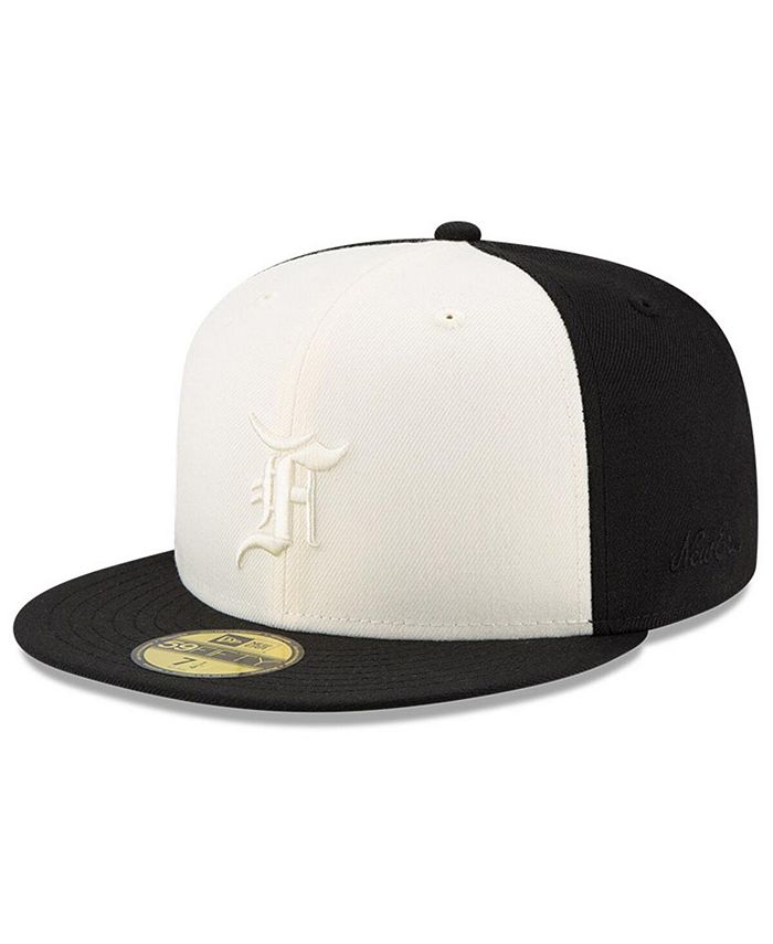 New Era Men's x Fear of God Cream and Black Essentials Trucker 59FIFTY  Fitted Hat - Macy's