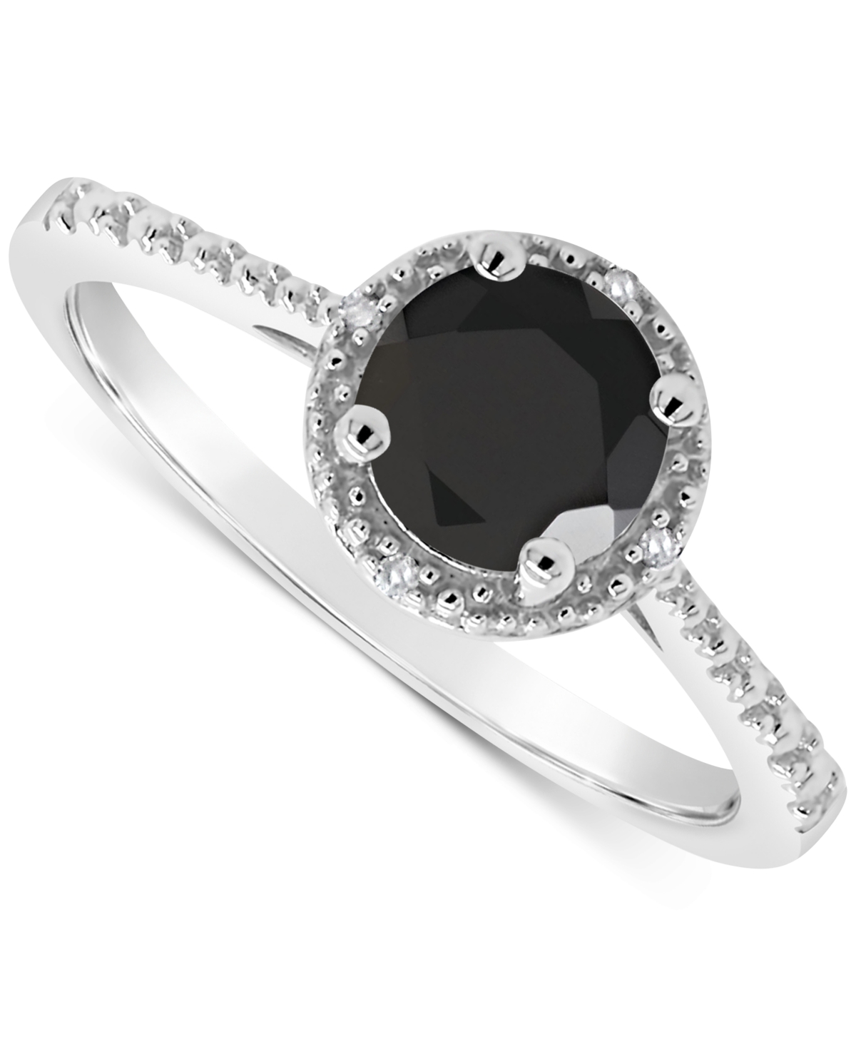 Macy's Cultured Freshwater Pearl & Diamond Accent Ring In Sterling Silver (also In Onyx, Turquoise, & Labra
