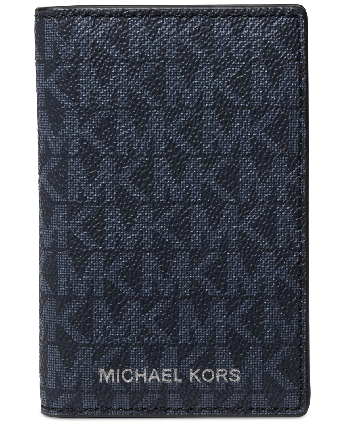 Michael Kors Men's Signature Folding Card Case In Admiral Blue