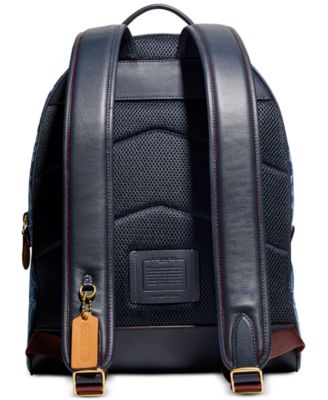 COACH Men's Charter Signature Denim Backpack - Macy's