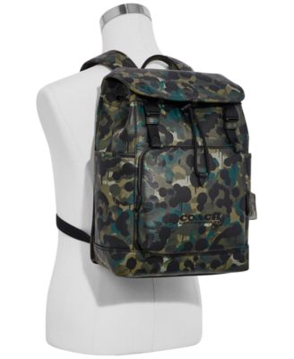 COACH Camouflage League Flap Backpack - Macy display picture 1