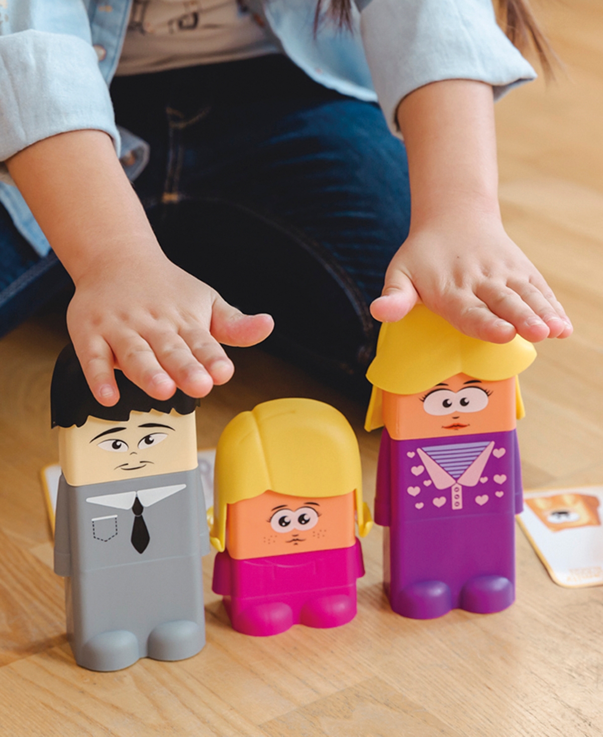 Shop Miniland Family Diversity Blocks Set, 46 Pieces In No Color
