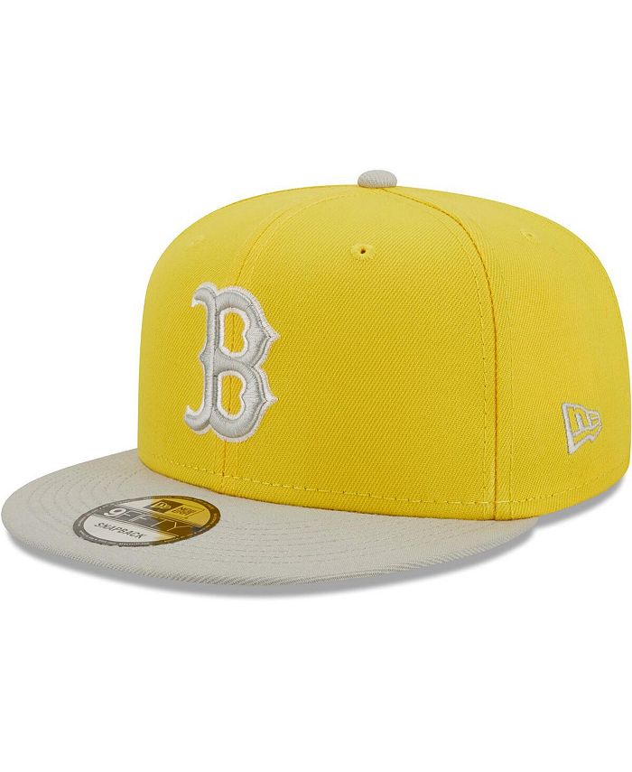 New Era Men's Yellow, Gray Boston Red Sox Spring TwoTone 9FIFTY