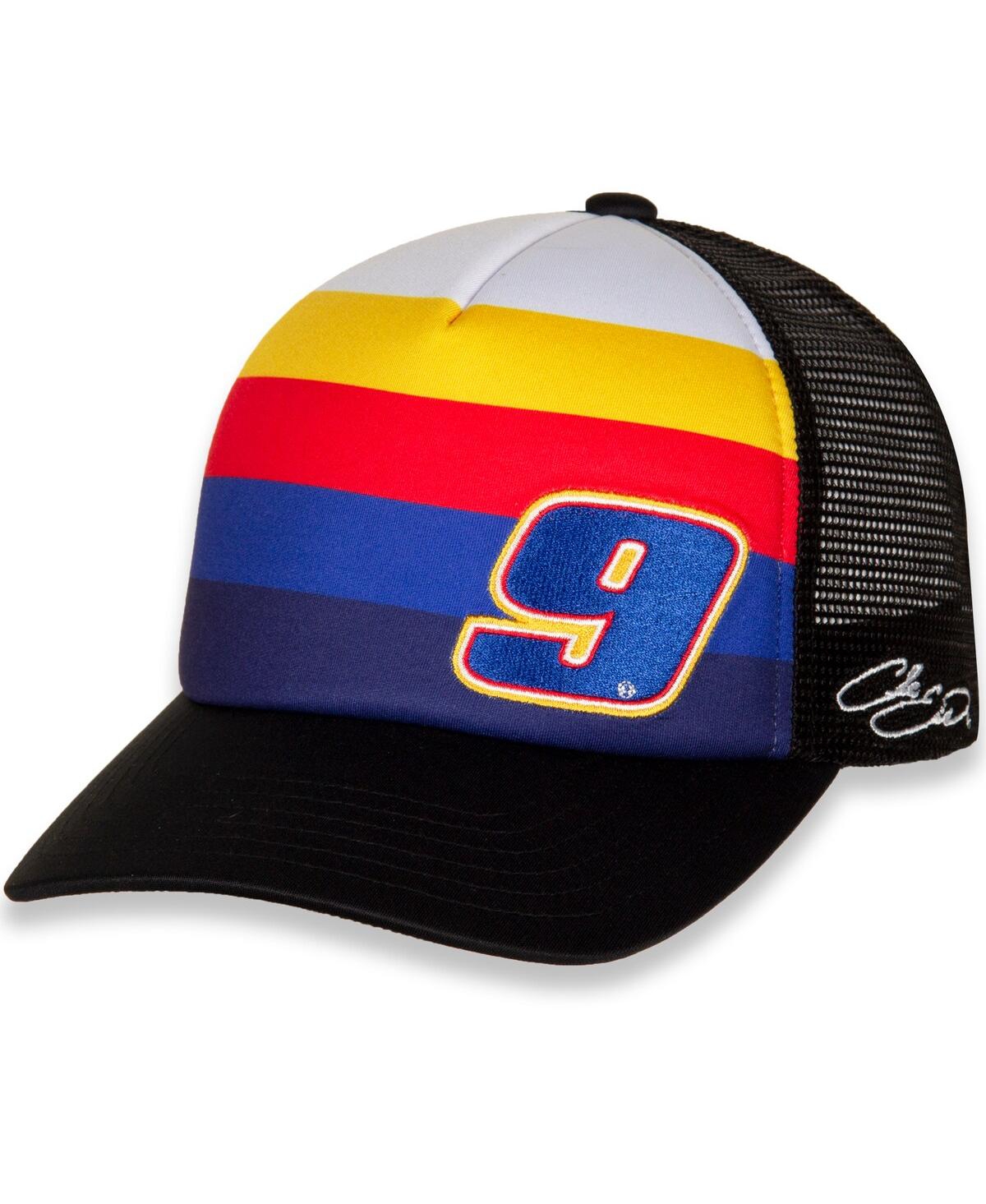 Fanatics Men's Hendrick Motorsports Team Collection Black Chase Elliott Foam Trucker Snapback Adjustable Hat In Black