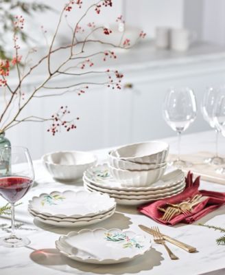 French Perle Berry Holiday Dinnerware Collection