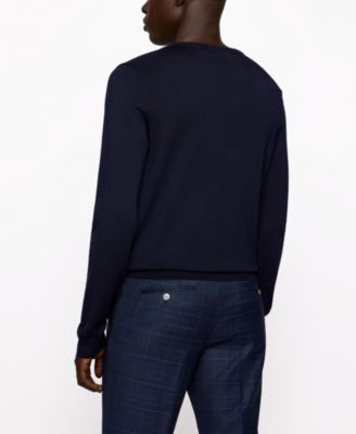 Men's Slim-Fit Merino Wool Sweater