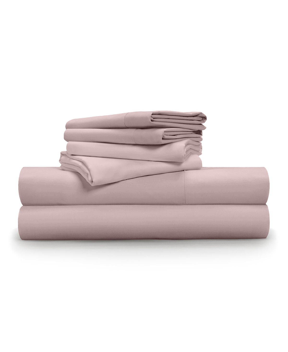 Shop Pillow Gal Luxe Soft Smooth 6 Piece Sheet Set, Full In Pink