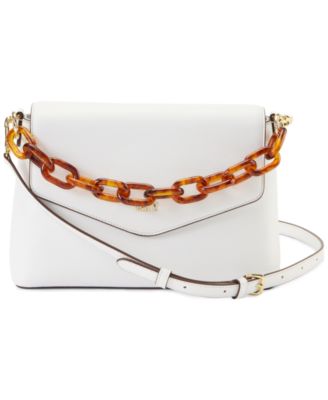DKNY Damen Schultertasche 'Madison' - Glattes Leder, Quilted-Optik, Kette Verstellbar, Mit Logo-Detail