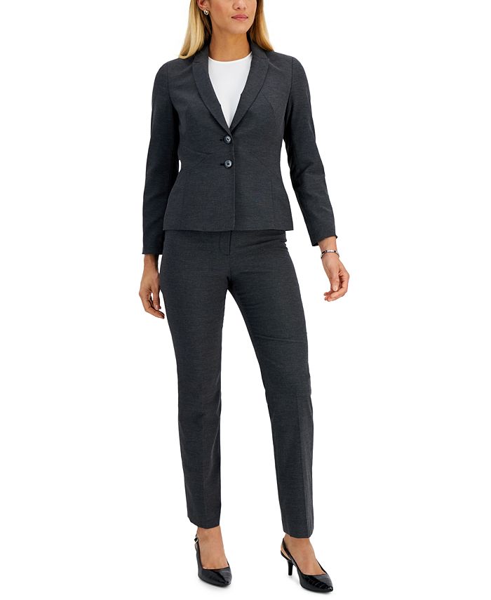 Le Suit Women's Kate Seamed Jacket Pantsuit, Regular & Petite Sizes ...