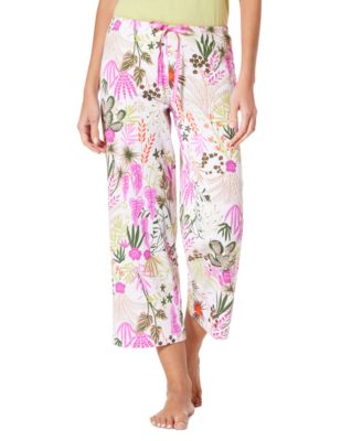Hue - Women's Floral Fantasy Printed Capri Pajama Pants