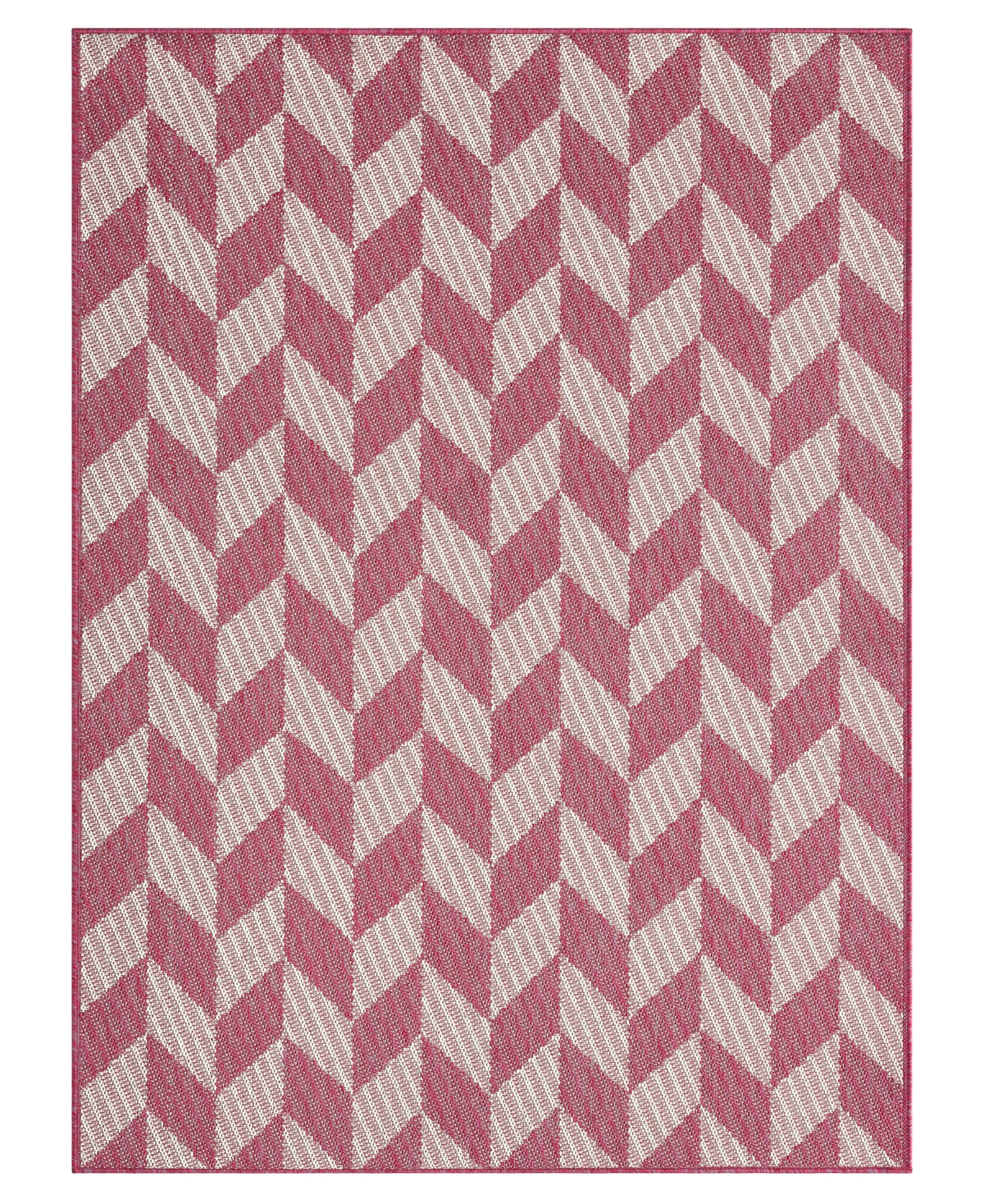 Nicole Miller Patio Country Calla 5'2" X 7'2" Area Rug In Red