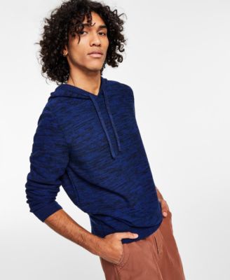Stone Men's Solid Marled Hooded Sweater 