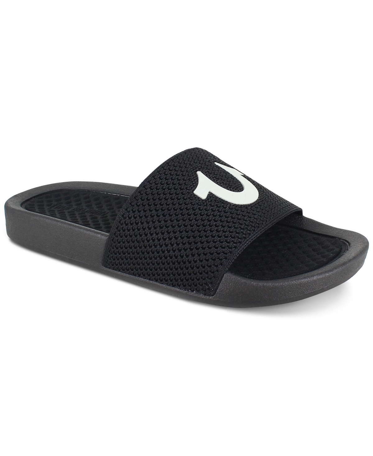True Religion Men's Austin Slide Sandals Men's Shoes In Black