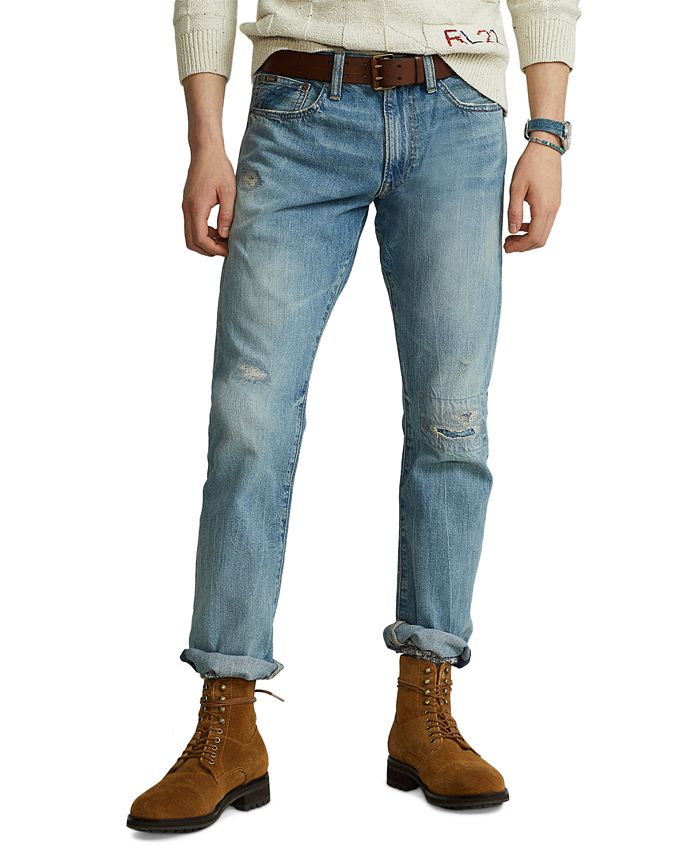 POLO RALPH LAUREN Straight-Leg Distressed Jeans for Men