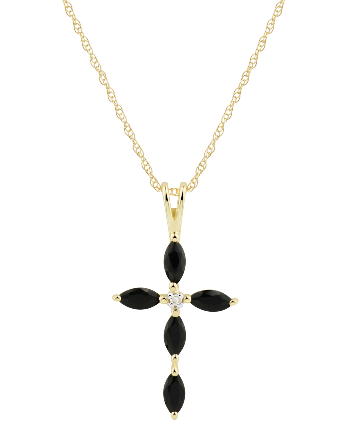 Macy's onyx necklace hotsell