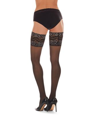Women's French Lace Sheer Thigh High Stockings