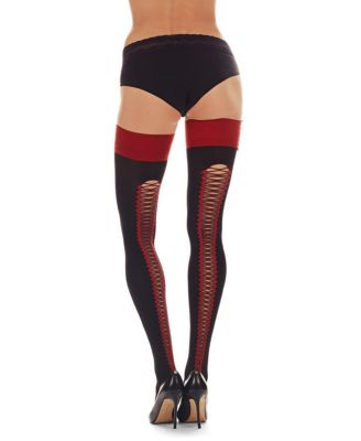 Macy's thigh high stockings best sale