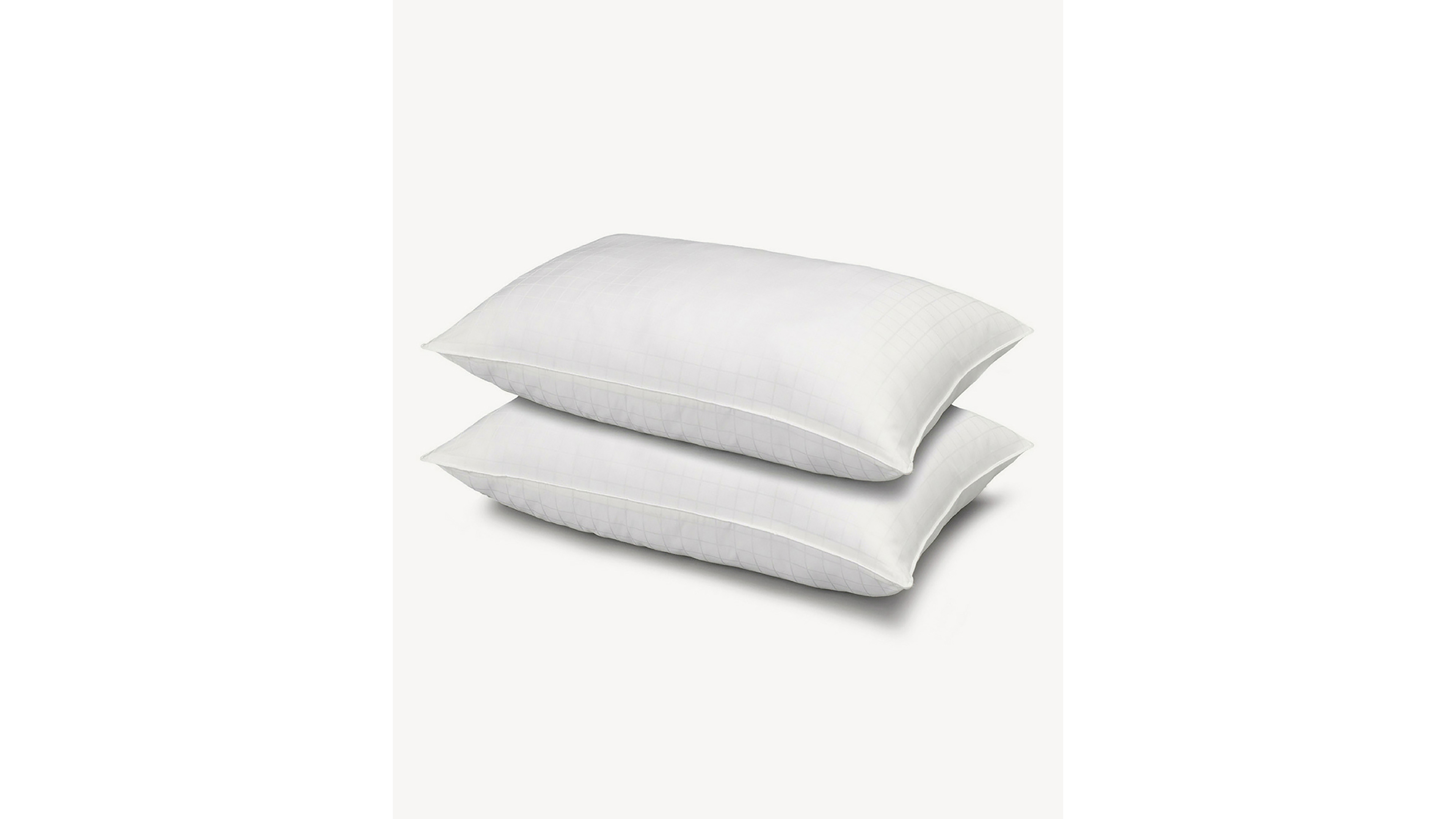 Ella Jayne 100% Cotton Dobby-Box Shell Firm Density Side/Back Sleeper Down Alternative 2-Pack Pillow, Queen