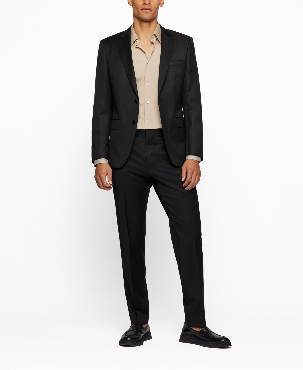 Hugo Boss Boss Men's Single-breasted Jacket In Black