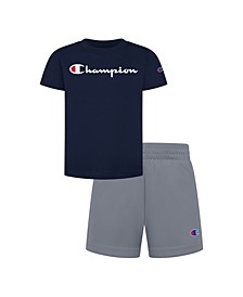 Baby Boys Classic Script T-shirt and Shorts, 2 Piece Set