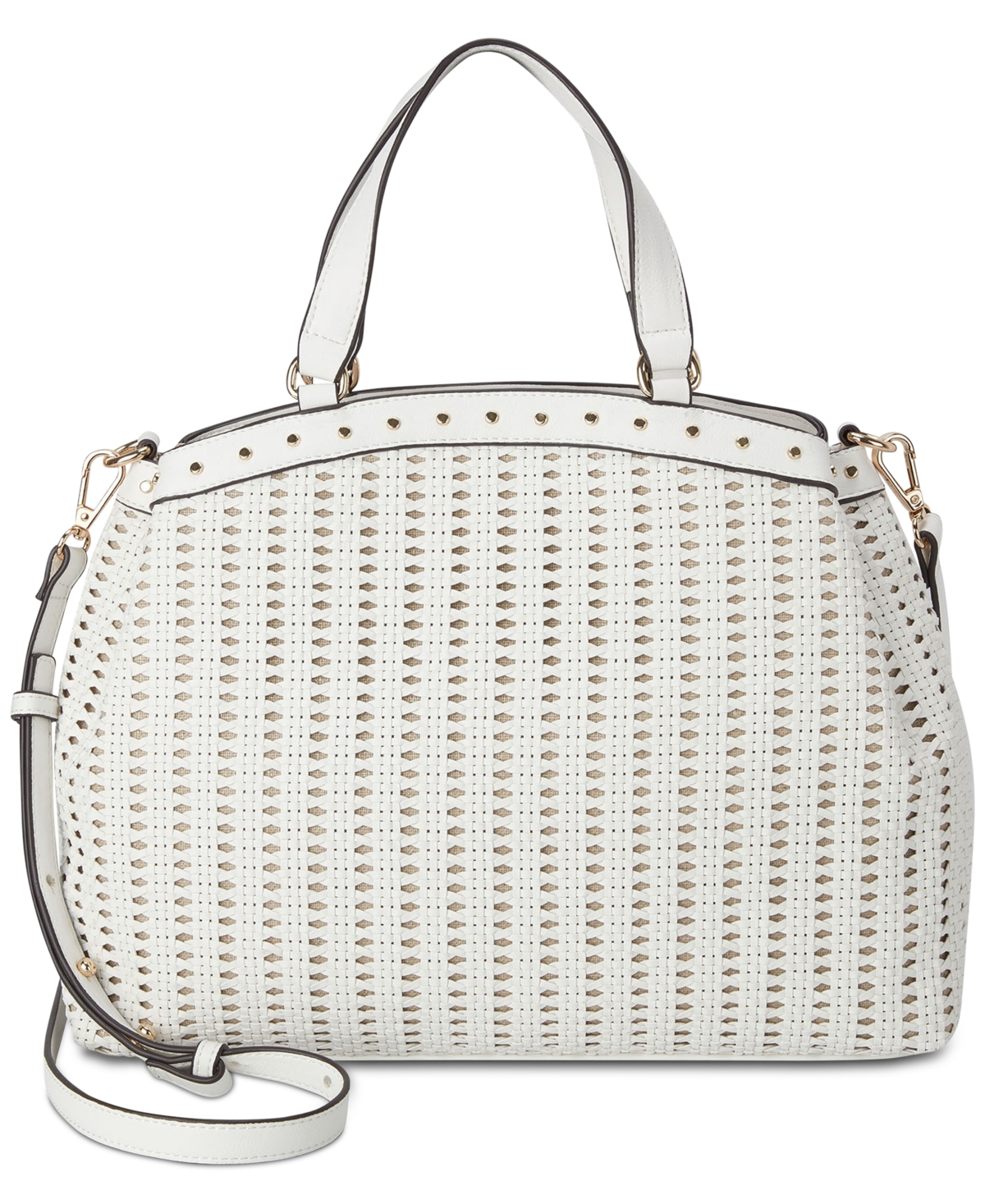 Inc International Concepts Elliah Weave Satchel, Created For Macy's In ...