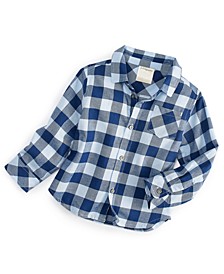 Baby Boys Buffalo Check Flannel Shirt, Created for Macy's 