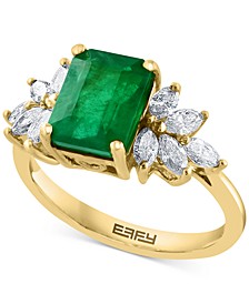 EFFY® Emerald (2-1/5 ct. t.w.) & Diamond (5/8 ct. t.w.) Ring in 14k Gold