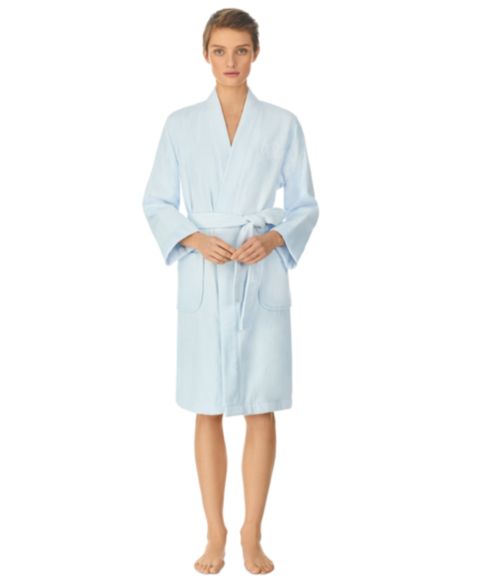 Халат Greenwich Bath, махра, тканый — Lauren Ralph Lauren, цвет: Синий
