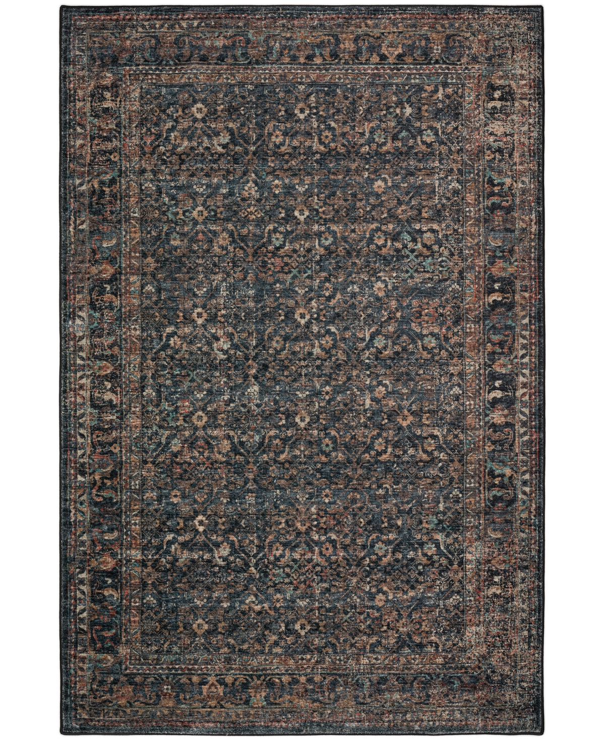 D Style Jericho Jc10 2' X 3' Area Rug In Midnight