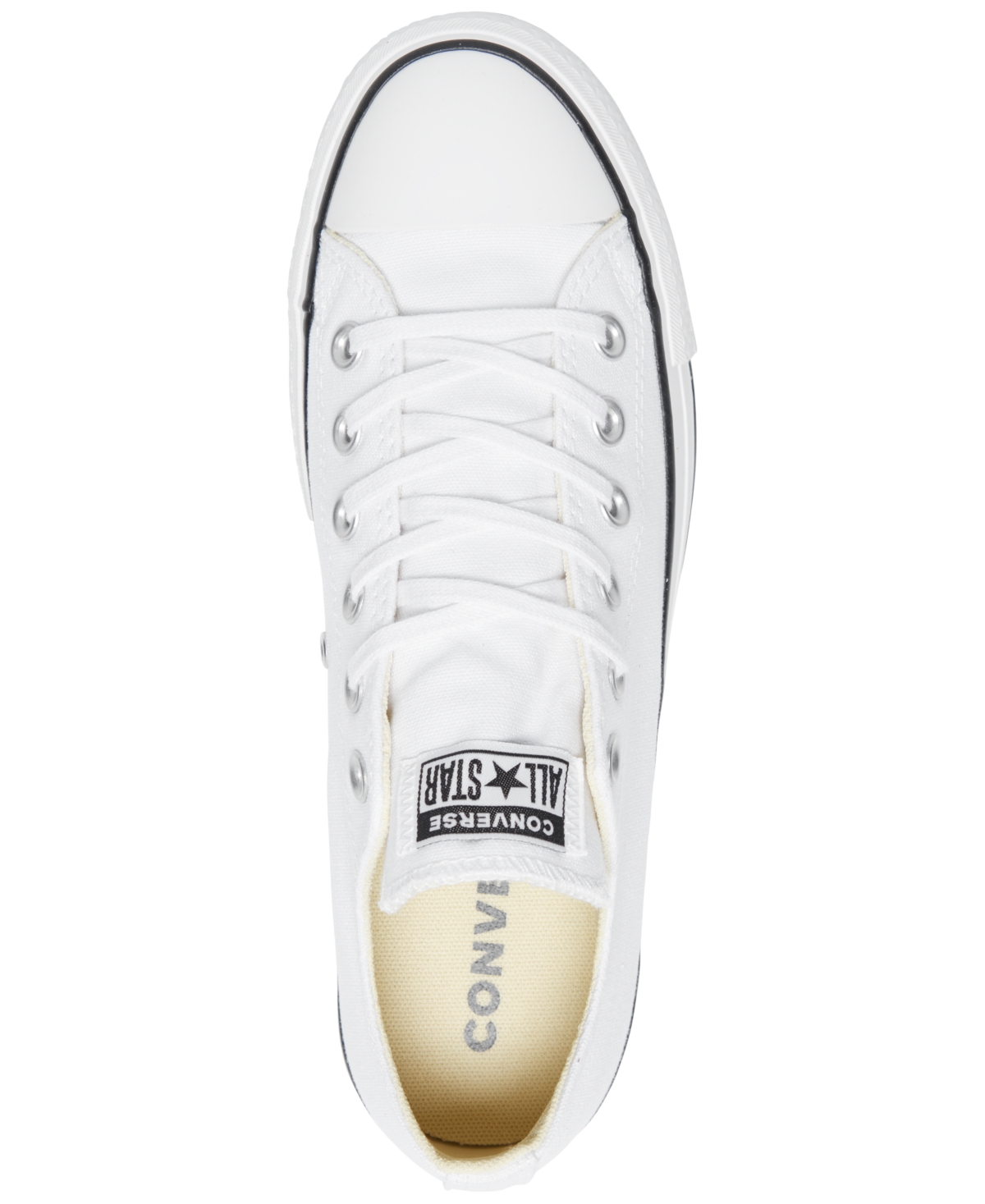 Shop Converse Women's Chuck Taylor All Star Lift Low Top Casual Sneakers From Finish Line In White,black