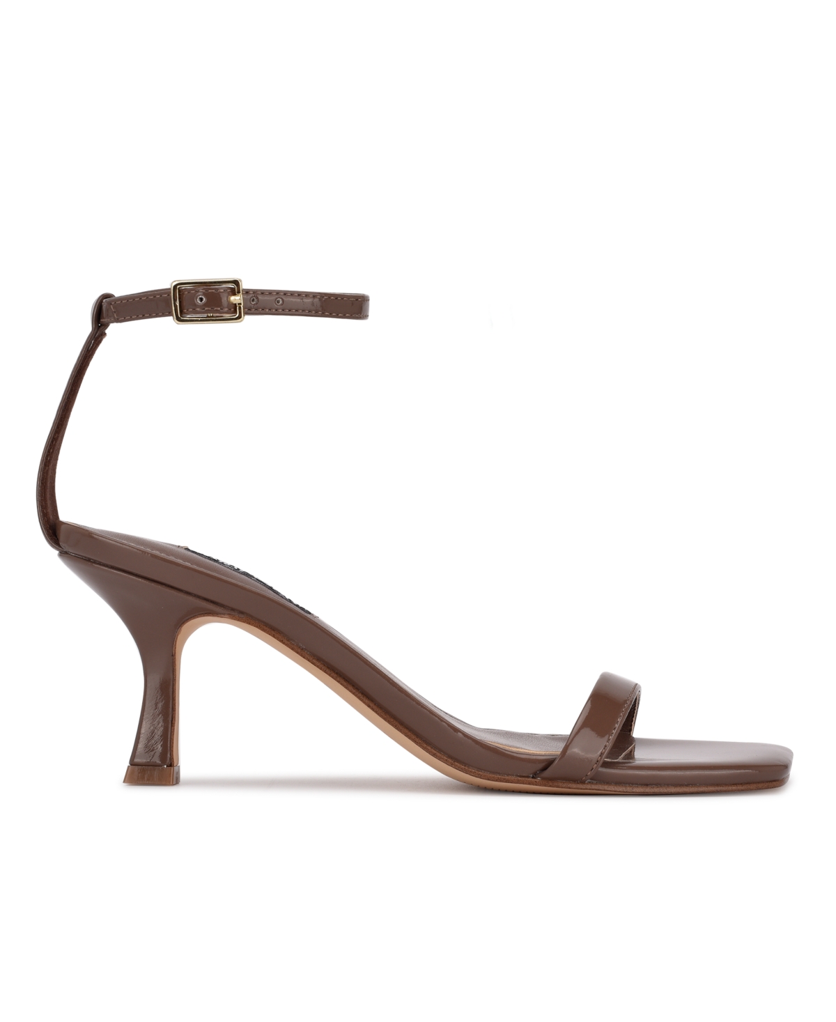 Nine West Women's Ripe Square Toe Kitten Heel Dress Sandals