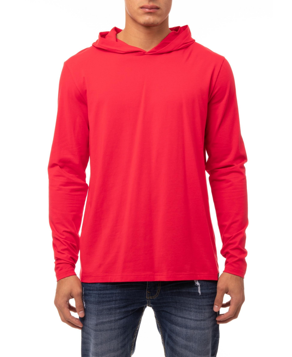 X-Ray Men's Soft Stretch Long Sleeve Hoodie - Racer red