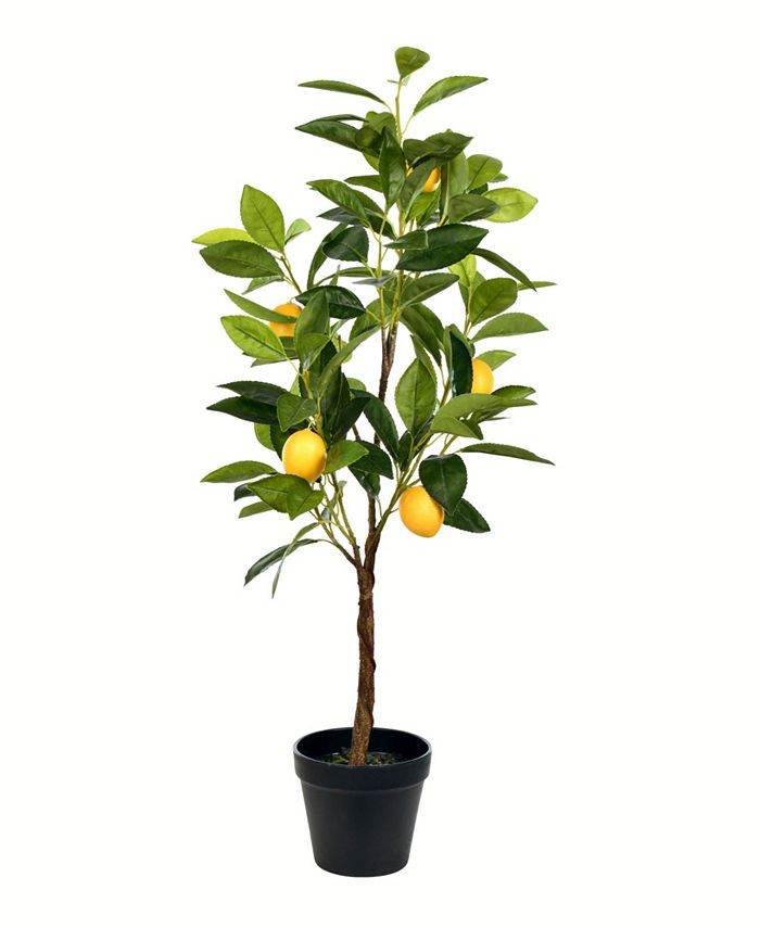 Vickerman 28" Artificial Potted Lemon Tree Macy's