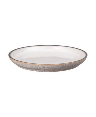 Studio Grey/White Medium Coupe Plates, Set of 4