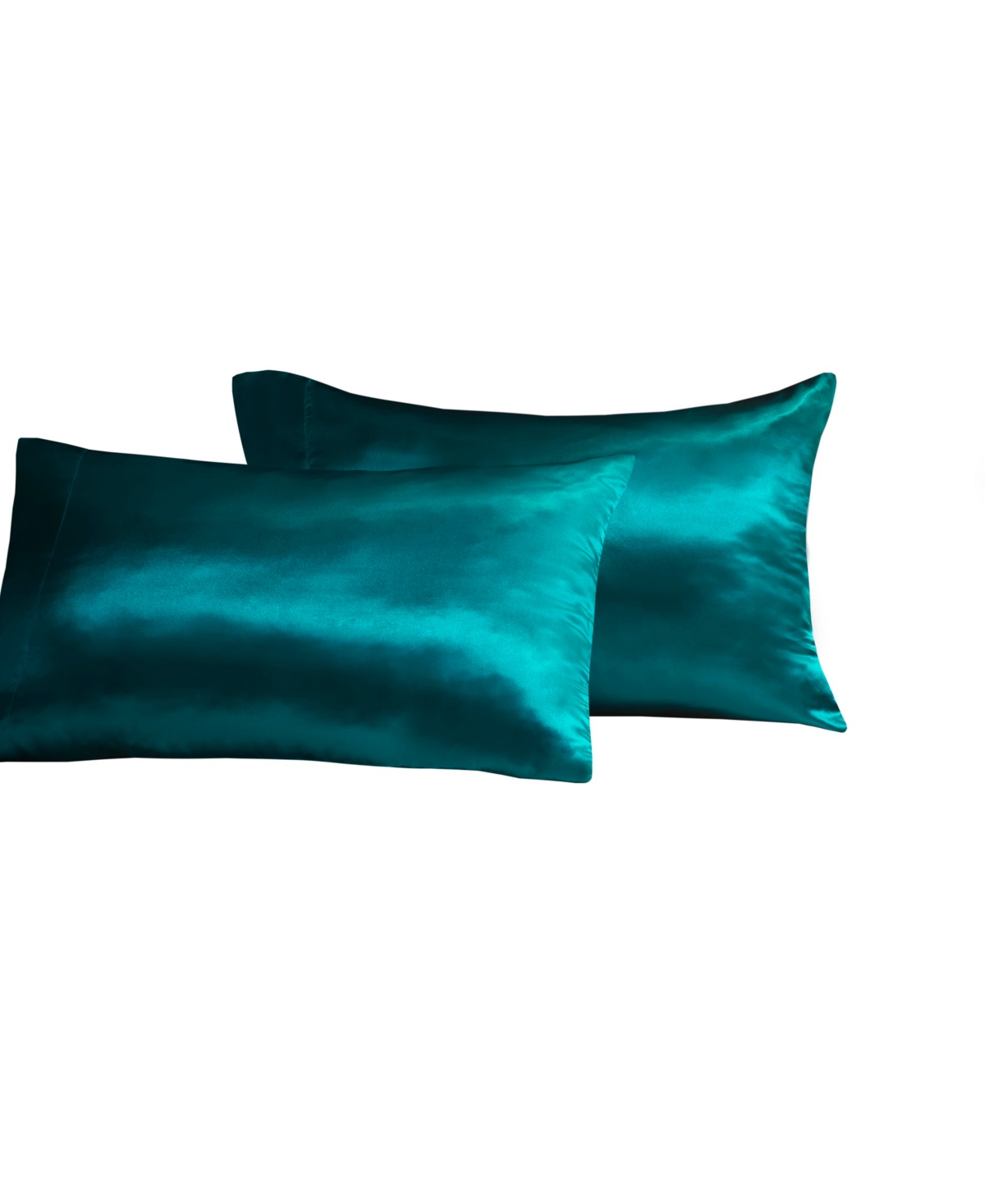 Madison Park Essentials Satin Pillowcase Pair, Standard In Blue